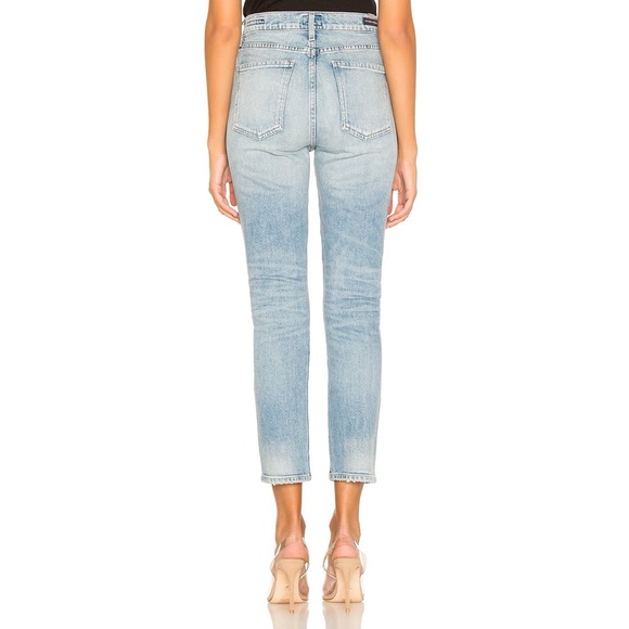 Citizens oh Humanity Olivia Crop High Rise Slim Skinny Jeans in Renew Light Wash - Picture 3 of 9